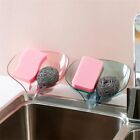Suction Cup Sink Drain Rack Leaf Shaped Soap Box Bathroom Accessories Soap Dish