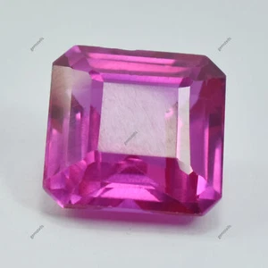 Natural Pink Ruby 8.70 Ct Square Cut CERTIFIED Loose Gemstone - Picture 1 of 13