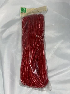 Metallic Foil RED Tubing ~ Wreath ~ Deco Mesh Flex Tubing ~ 36 feet / 12 yards - Picture 1 of 6