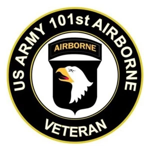 U.S. Army 101st Airborne Veteran Army Bumper Sticker Military Vinyl Decal 5" - Bild 1 von 3