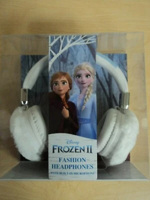 Disney Frozen II 2 cuffie in pelliccia per bambini con microfono integrato nuove con scatola - Immagine 1 di 4