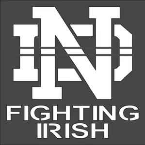 1-4x4 Zoll Schablone (P-83) Sport - Notre Dame Fighting Irish (6mil) ** *** - Bild 1 von 2
