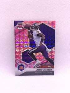 2021 Panini Mosaic Football, Lamar Jackson Pink Camo Prizm, #222, Ravens, NM/M - Picture 1 of 2