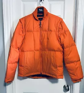BNWT MENS BROOKS BROTHERS NYLON DOWN-FILLED PUFFER COAT W/REMOVABLE SLEEVES MED - Picture 1 of 11