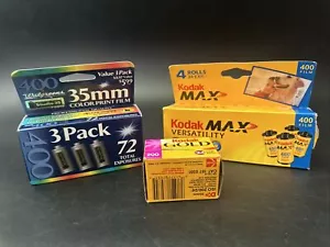 Lot Kodak Max Versatility 400 35mm (3rolls) Kodak Gold 200 Walgreens 400 - Picture 1 of 10