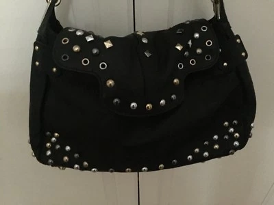 Jimmy Choo for H&M Tasche Ledertasche mit Nieten bag leather - Bild 1 von 4