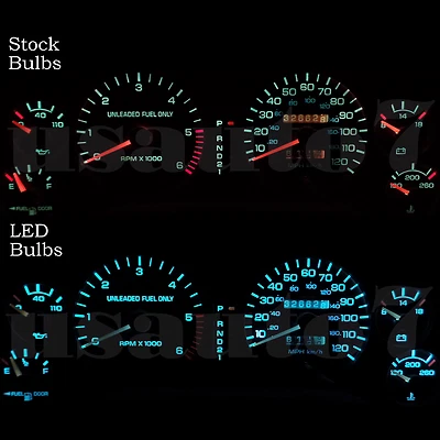 Dash Cluster Gauges AQUA BLUE LED LIGHTS KIT Fits 94-97 Dodge Ram 1500 2500 3500 - Image 1 of 4