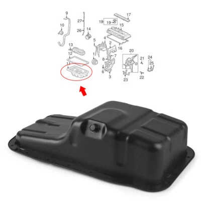 Sumidero del cárter de aceite del motor para Acura Integra Honda Civic 1992-2001 l4 1,6 L 1,7 L 1,8 L Foto 1 de 4