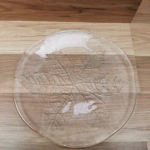 Vintage KOSTA BODA Sweden Large 10.5" Glass Plate "Party" by Göran Wärff -V Good - Picture 1 of 9