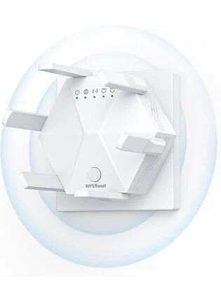 2024 WiFi Extender Signal Booster for Home Powerful 6 Antennas WiFi Booster - - Image 1 of 4