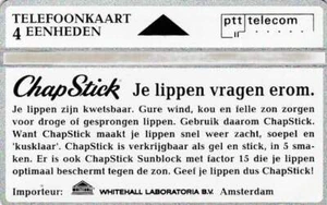 Telefoonkaart / Phonecard Nederland R129 ongebruikt - Chap Stick - Picture 1 of 1