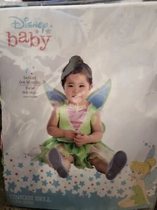 Neu Disney Baby Tinkerbell Fee Kostüm Kleinkind 0-6 Monate Verkleidung Halloween - Bild 1 von 7
