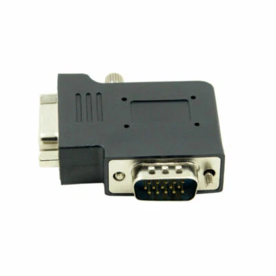 VGA SVGA Male To Female Extension Adapter Flat Right Angled 90 Degree  RGB VGA - Image 1 of 4