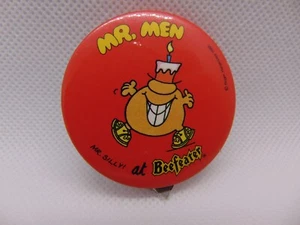 Vintage 1 3/4" Mr Men Meals Beefeater Promo Button Pinback Pin Red - Picture 1 of 4
