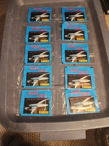 New Lot of 10 Star Trek The Next Generation 1987 PANINI STICKER PACK & GAMECARD - Picture 1 of 2