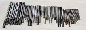 64 Mixed Lot Chucking Mill Morse Chuck Reamer Straight Spiral 6 8 Flute HSS HS - Picture 1 of 20
