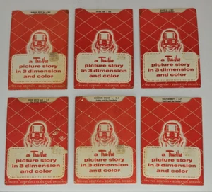 Lot of 6 Tru-Vue Picture Stories 3 Dimension Color Donald Duck Peter Pan Pluto - Picture 1 of 8