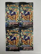 LOT OF 4 - Pokemon Crown Zenith Booster Pack factory sealed English