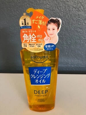KOSE Softymo Deep Cleansing Facial Oil Makeup Remover 240ml Made in Japan NEW - Изображение 1 из 4