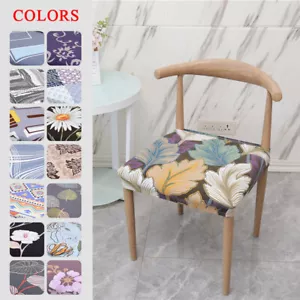 2/4/6 Pcs Spandex Stretch Chair Seat Covers Removable Stretchable Cushion Co Ⓢ - Picture 1 of 27