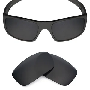 Lentes de repuesto hdhut para gafas de sol Oakley cigüeñal negras policarbonato - Imagen 1 de 5