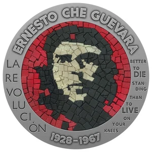 Congo 2023 100 Francs CFA Che Guevara 1 Oz Micro Mosaic Handmade Insert - Bild 1 von 9