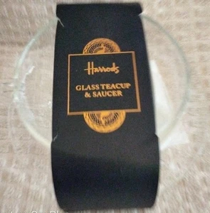 Harrods Quality Fine Glass Cup and Saucer. - Picture 1 of 13