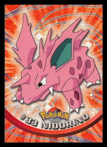 NM - Pokemon Topps Nidorino #33 TV Animation Edition Series 1 (Black Logo) - Picture 1 of 2