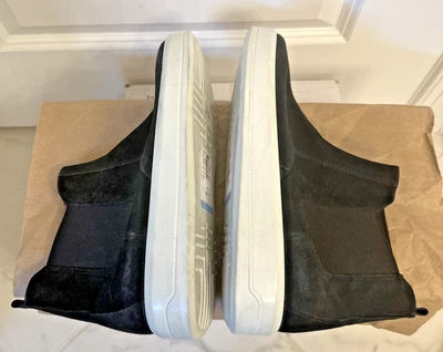 Zapato Chelsea Ecco Soft 9 para mujer talla 41 10-10,5 botín al tobillo de gamuza negro Foto 1 de 4