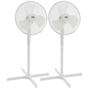 57 dB leiser Standventilator höhenverstellbar bis 122 cm Autom. 80°-Oszillation - Bild 1 von 9