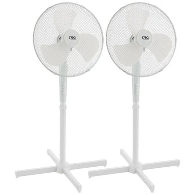 57 dB leiser Standventilator höhenverstellbar bis 122 cm Autom. 80°-Oszillation - Bild 1 von 4