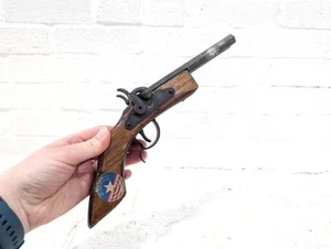 Vintage Parris Cap Gun Replica Savannah TN Wood & Metal Double Barrel - Picture 1 of 11