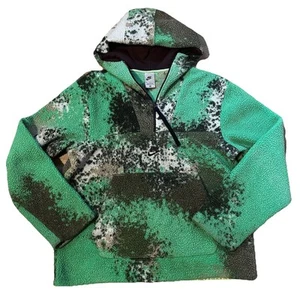 Felpa con cappuccio sherpa Nike uomo Sportswear Essentials mimetica 1/2 zip nuova DD5009-222 M - Foto 1 di 5