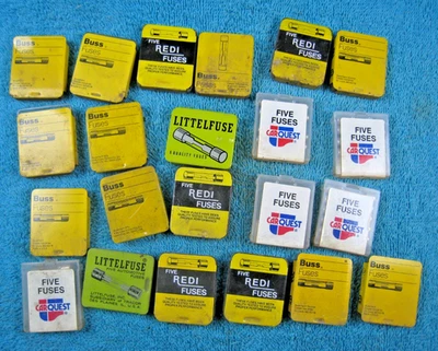 Lote a granel de 20+ latas de fusibles NOS Car Quest REDI BUSS Littelfuse piezas de repuesto Foto 1 de 4