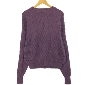 Used STRUCTURE cable knit ramie and cotton knit sweater size M men's - Picture 1 of 6