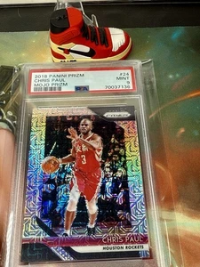 2018 Prizm Chris Paul Mojo Prizm SSP 22/25 PSA 9 POP 2 Rockets Chinese Uniform - Picture 1 of 3