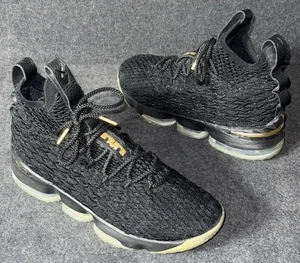 Nike LeBron 15 Metallic Gold Men's 897648-006 Size 10 - Picture 1 of 8