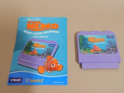 Disney Finding NEMO Nemo's Ocean Adventures [VTech V.Smile] Game Cart & Manual - Image 1 of 4