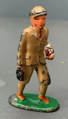 O Gauge Barclay Diecast Figure School Boy in Khaki Uniform #2 F0006 TW - Image 1 of 4