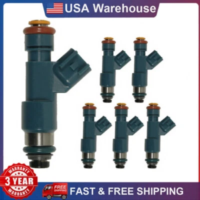 Inyector de combustible 6 piezas FJ1066 para Volvo XC60 3,2 L L L6 2010 2011 2012 2013 2014 2015 Foto 1 de 4