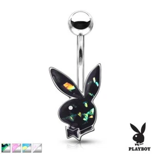 Opal Glitter Playboy Bunny Belly Bar - Picture 1 of 5