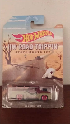 2013 Hot Wheels  Road Trippin State Route 190 #12  '56 FORD F100  -HW 1:64 BDK93 - Immagine 1 di 4