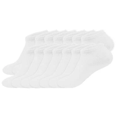 3-12 Pairs Unisex Ankle Quarter Socks Cotton Sport Low Cut Socks Size 9-11,10-13 - Image 1 of 4