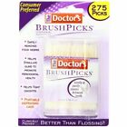 The Doctors BrushPicks Interdental Toothpicks with Portable Case 275 ct 2 Pack