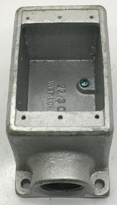 FD3-TB THOMAS & BETTS 1 PULGADA DEAD END PROFUNDO 1 BANDA CAJA DE DISPOSITIVOS FUNDIDOS Foto 1 de 3