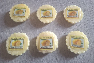 Yankee Candle Tarts Cera Derretida Lote de 6 Aroma Meyer Limón, Sin Usar, Sellado Foto 1 de 4