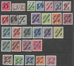 AUSTRIA-HUNGARY STAMPS 1919 early CZECHOSLOVAKIA** OVERPRINTS. MINT LOT. MNH. - Picture 1 of 1