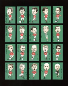 MANCHESTER UNITED Collectors Card Set 20 Players - Robson Giggs Cantona Beckham - Picture 1 of 1