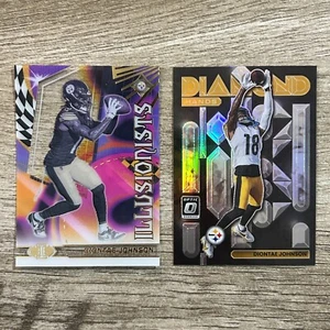 Diontae Johnson 2023 Panini Illusions Illusionists 2022 Optic Diamond Hands Holo - Picture 1 of 4