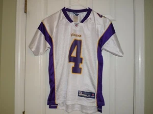 NFL Brett Favre Minnesota Vikings Reebok Juvenil Camiseta Blanca Talla Med Muy Bonita  - Imagen 1 de 4